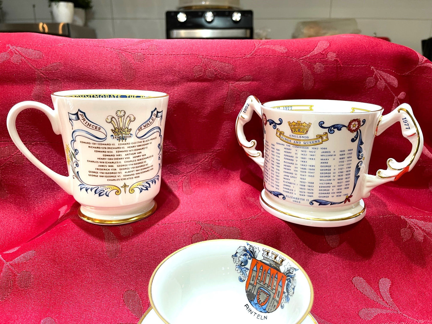 Coleccion De 3 Tazas Conmemorativas De Porcelana Inglesa