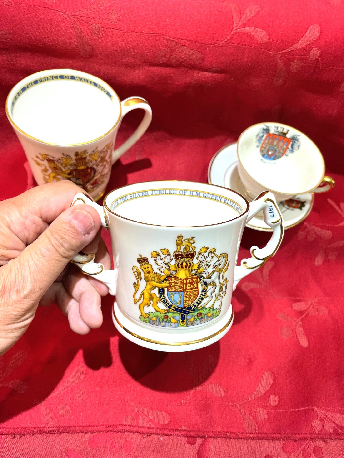 Coleccion De 3 Tazas Conmemorativas De Porcelana Inglesa