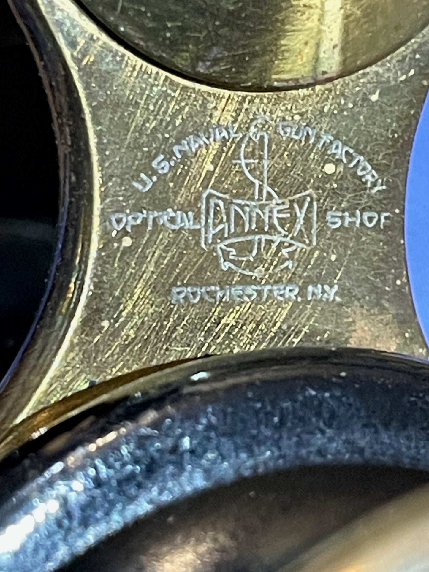 Antiguo Binoculares US Navy Americanos WWI