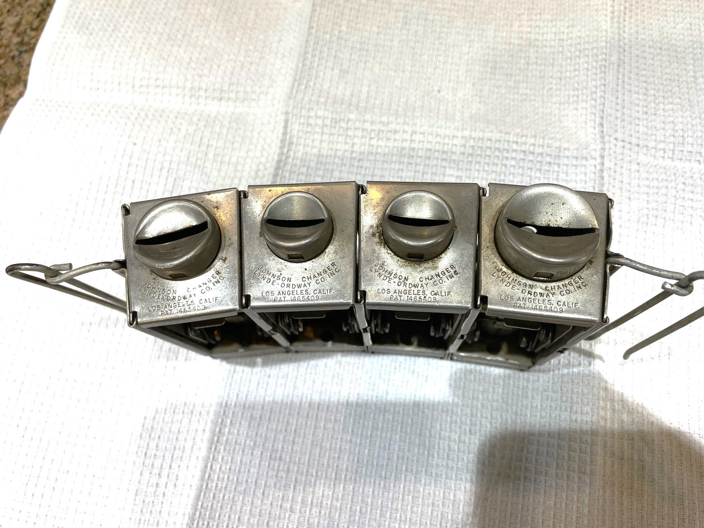 Antiguo Monedero o Cambiador De Monedas Americano