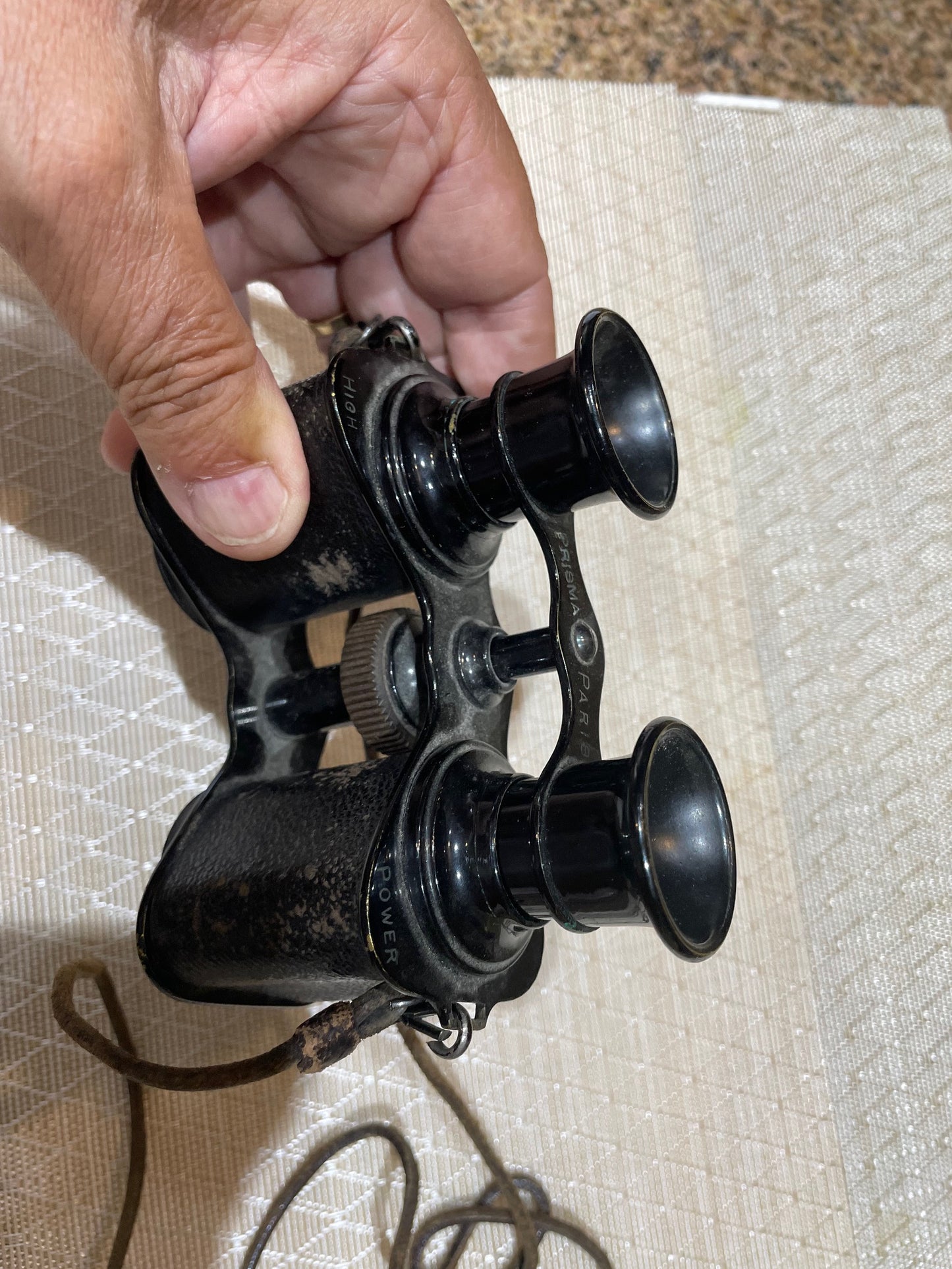 Antiguo Binoculares Marca Prisma, Franceses De La Wwi