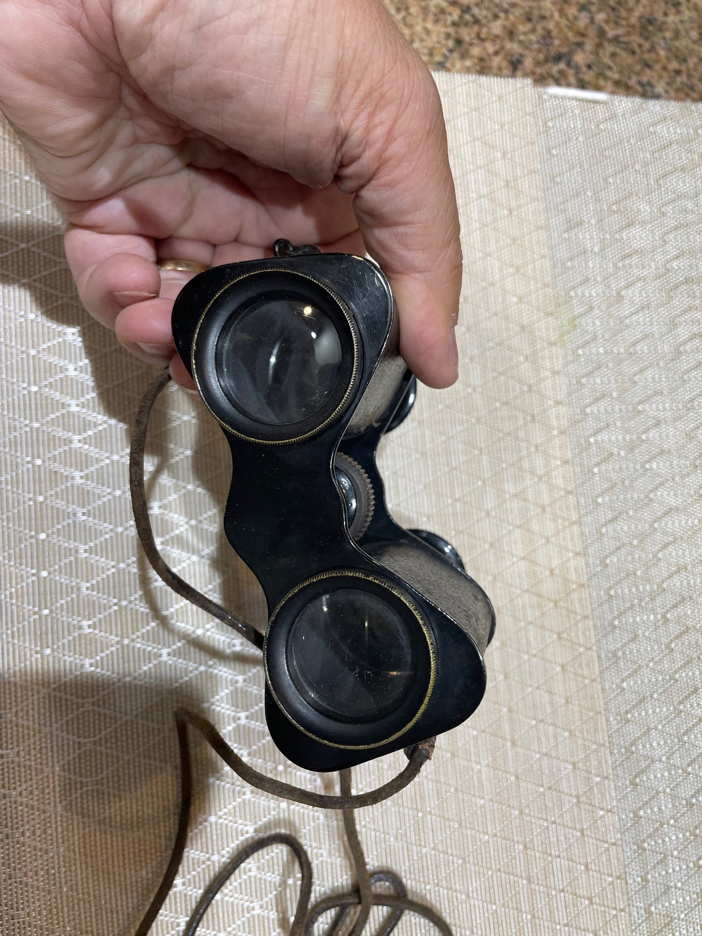 Antiguo Binoculares Marca Prisma, Franceses De La Wwi