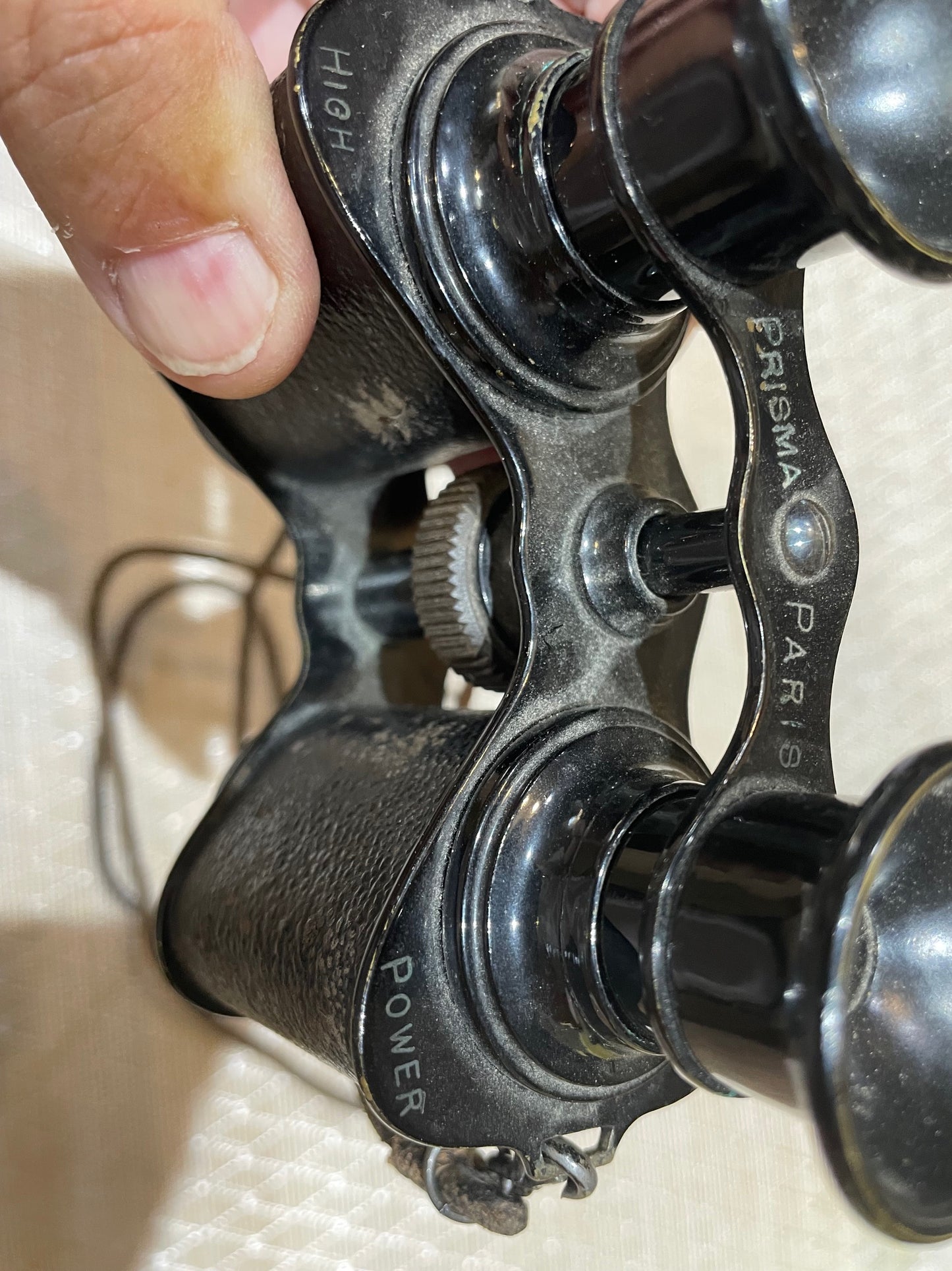 Antiguo Binoculares Marca Prisma, Franceses De La Wwi