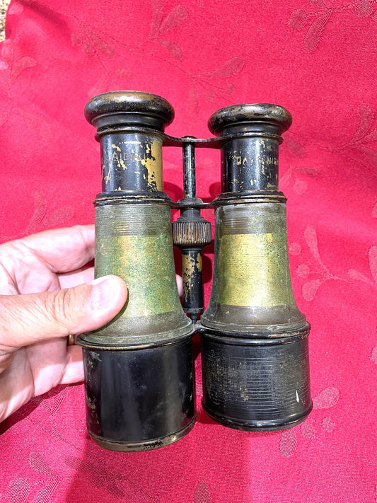 Antiguos Binoculares Chevalier Us Signal Day & Night Bronce