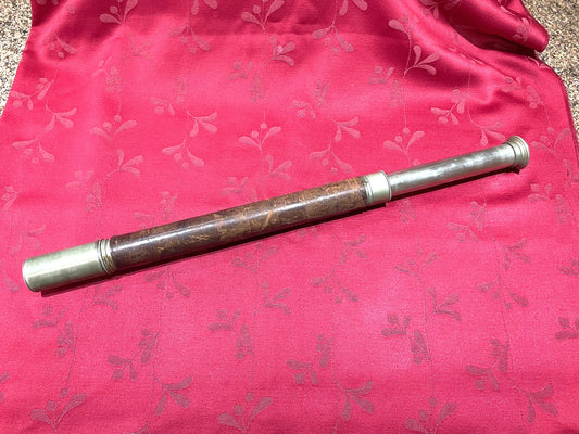 Antiguo Catalejo Telescopio Bronce Marca Ross Ingles 58 Cm.