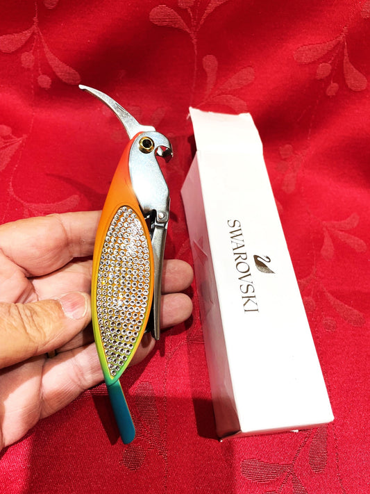 Precioso Y Muy Fino Sacacorcho Swarovski