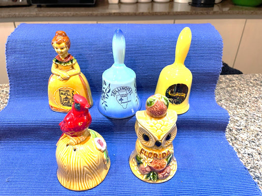 Lote De 5 lindas Campanitas campanas Coleccionables