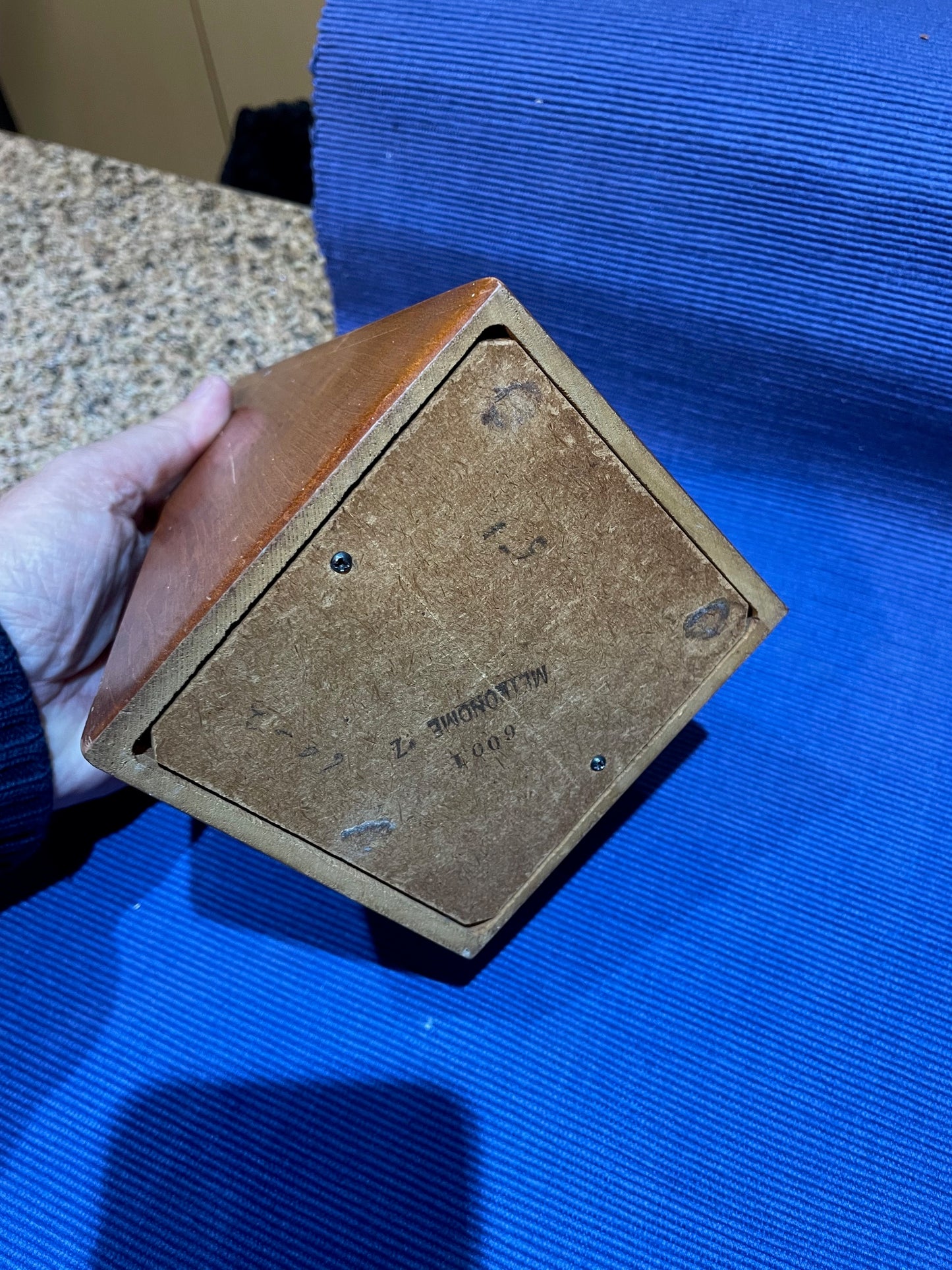 Antiguo Metrónomo De Madera Seth Thomas americano Buen Estado