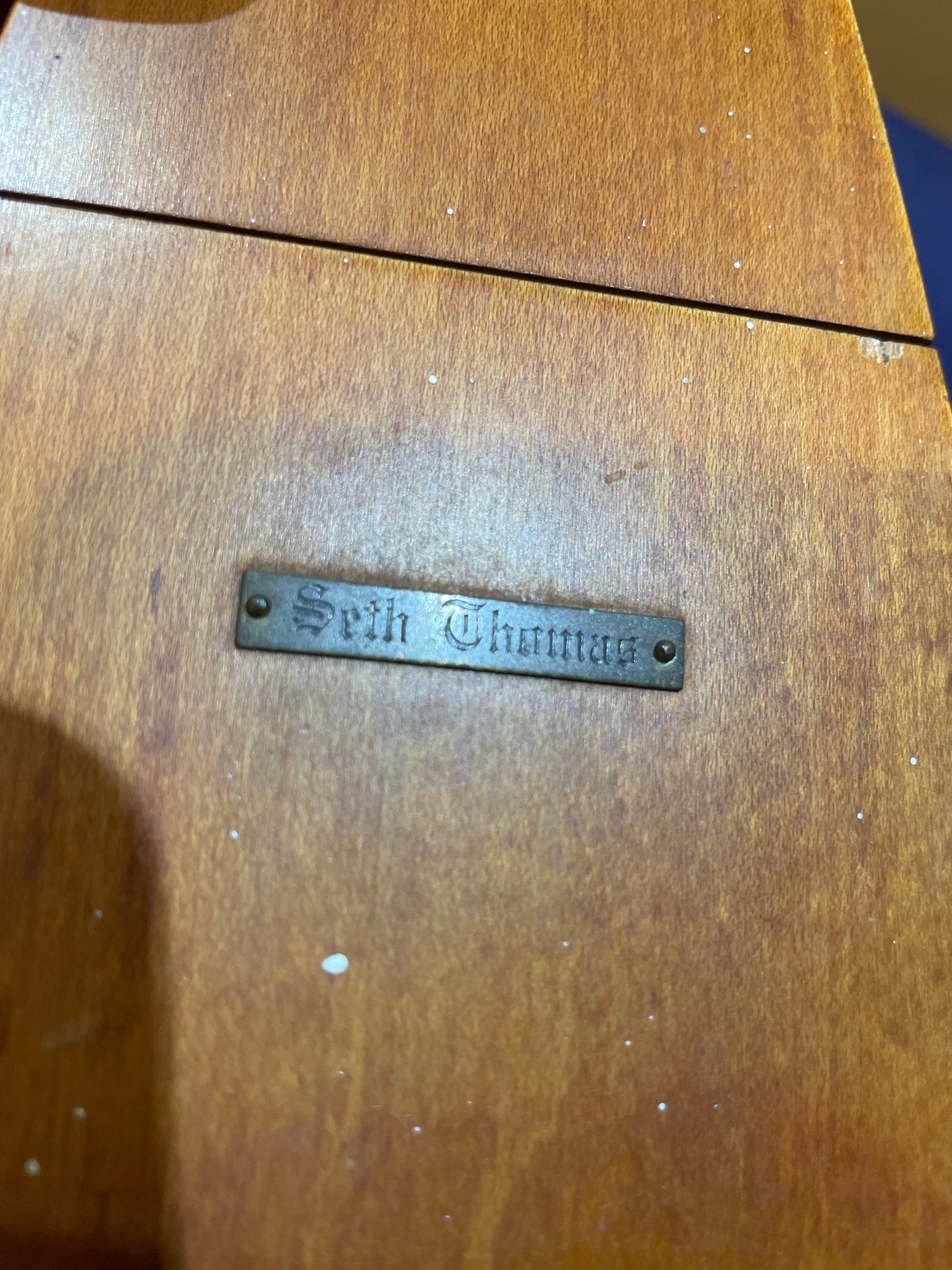 Antiguo Metrónomo De Madera Seth Thomas americano Buen Estado