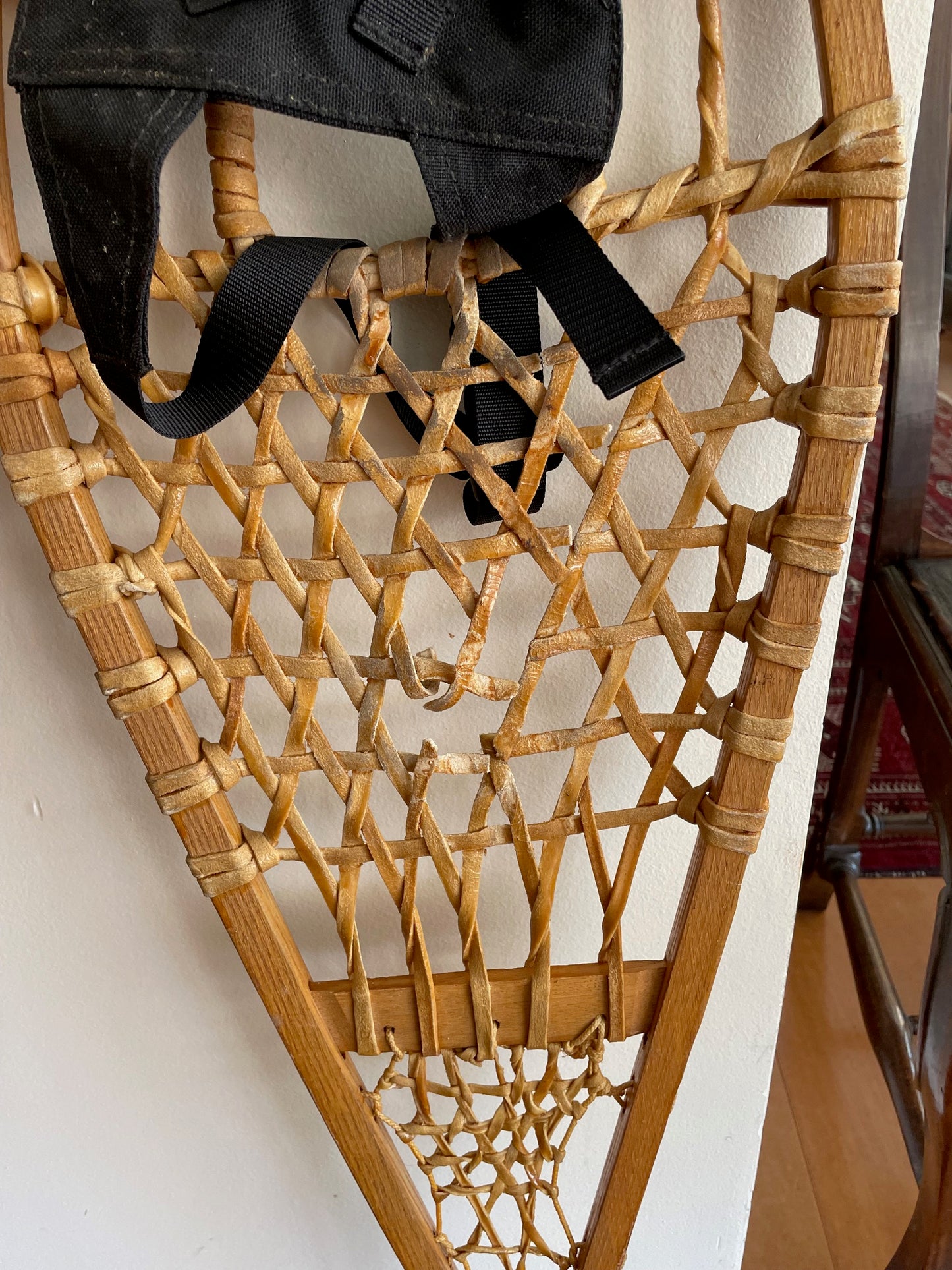 Antiguo Par De Raquetas Para La Nieve 107 Cm.