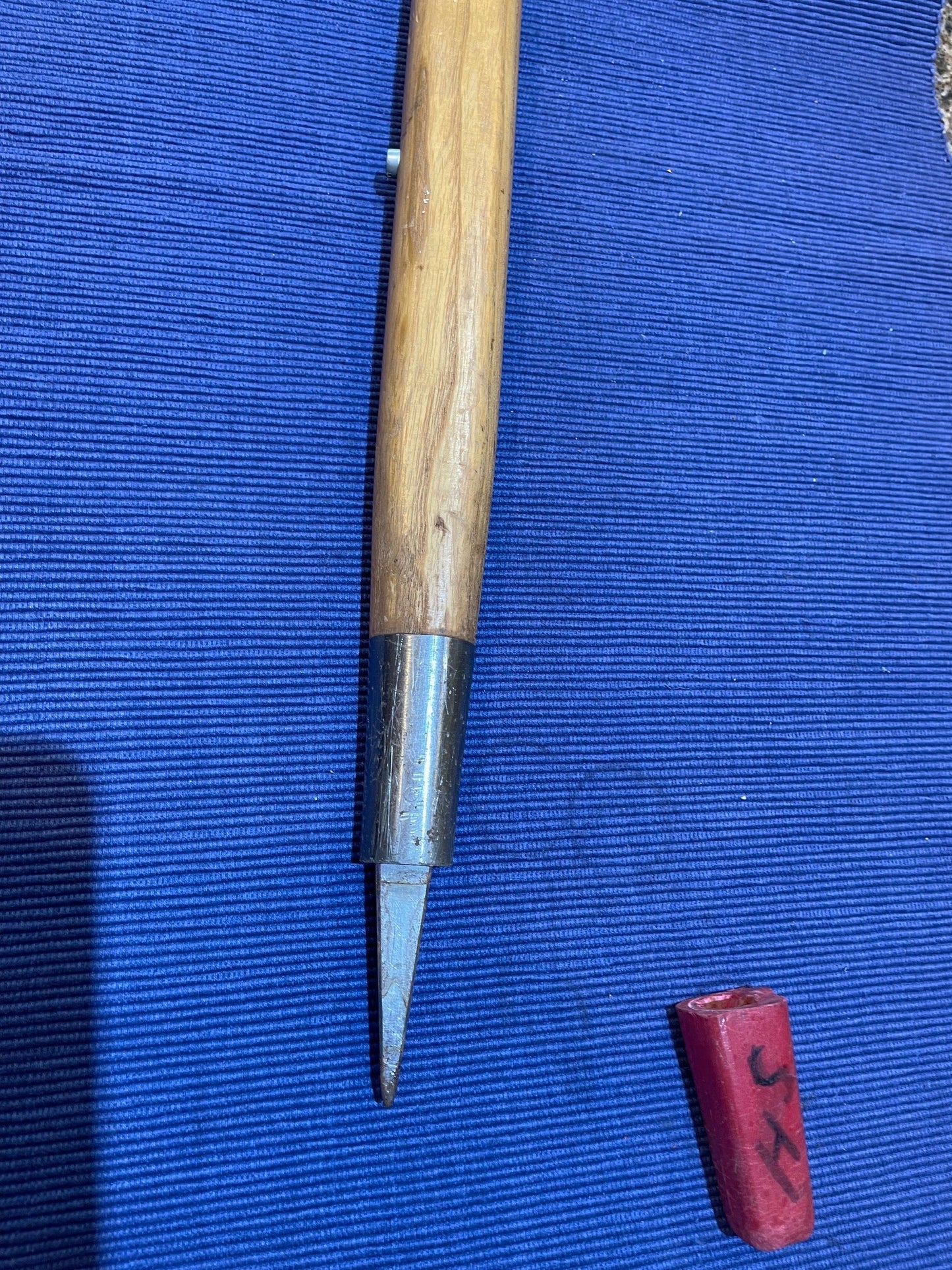 Muy Antiguo Piolet De Marcha De Madera Stubai Austriaco 90 cm