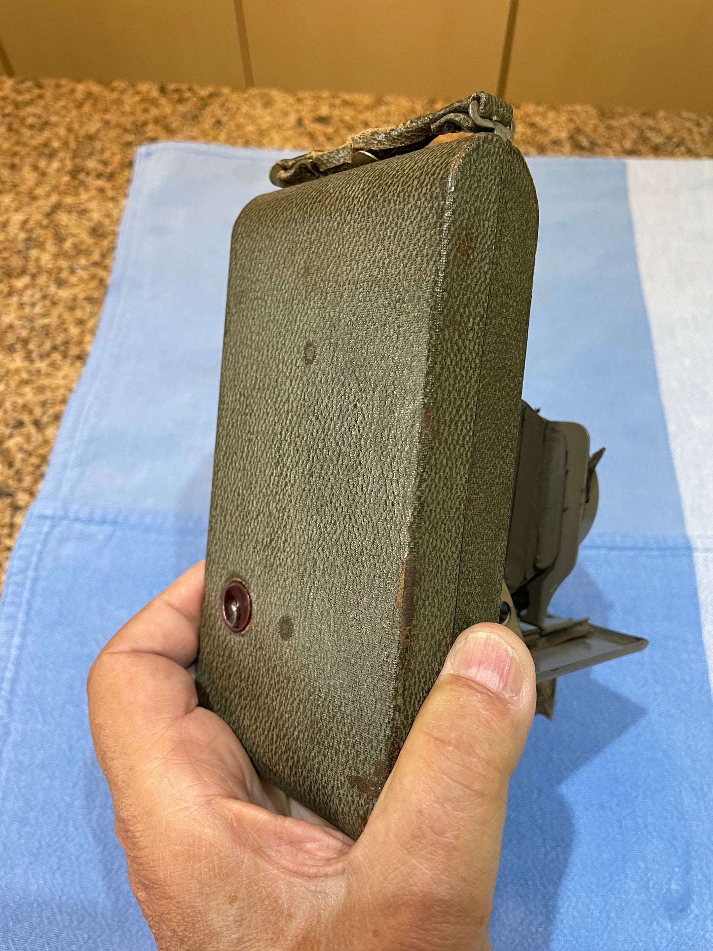 Antigua Y Muy Rara Cámara Fotográfica Agfa Color Gris