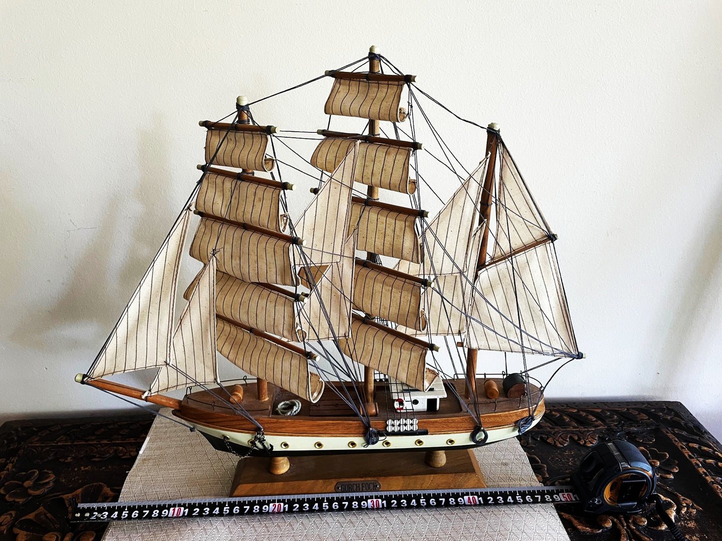 Preciosa Maqueta Modelo Velero Fragata Antigua