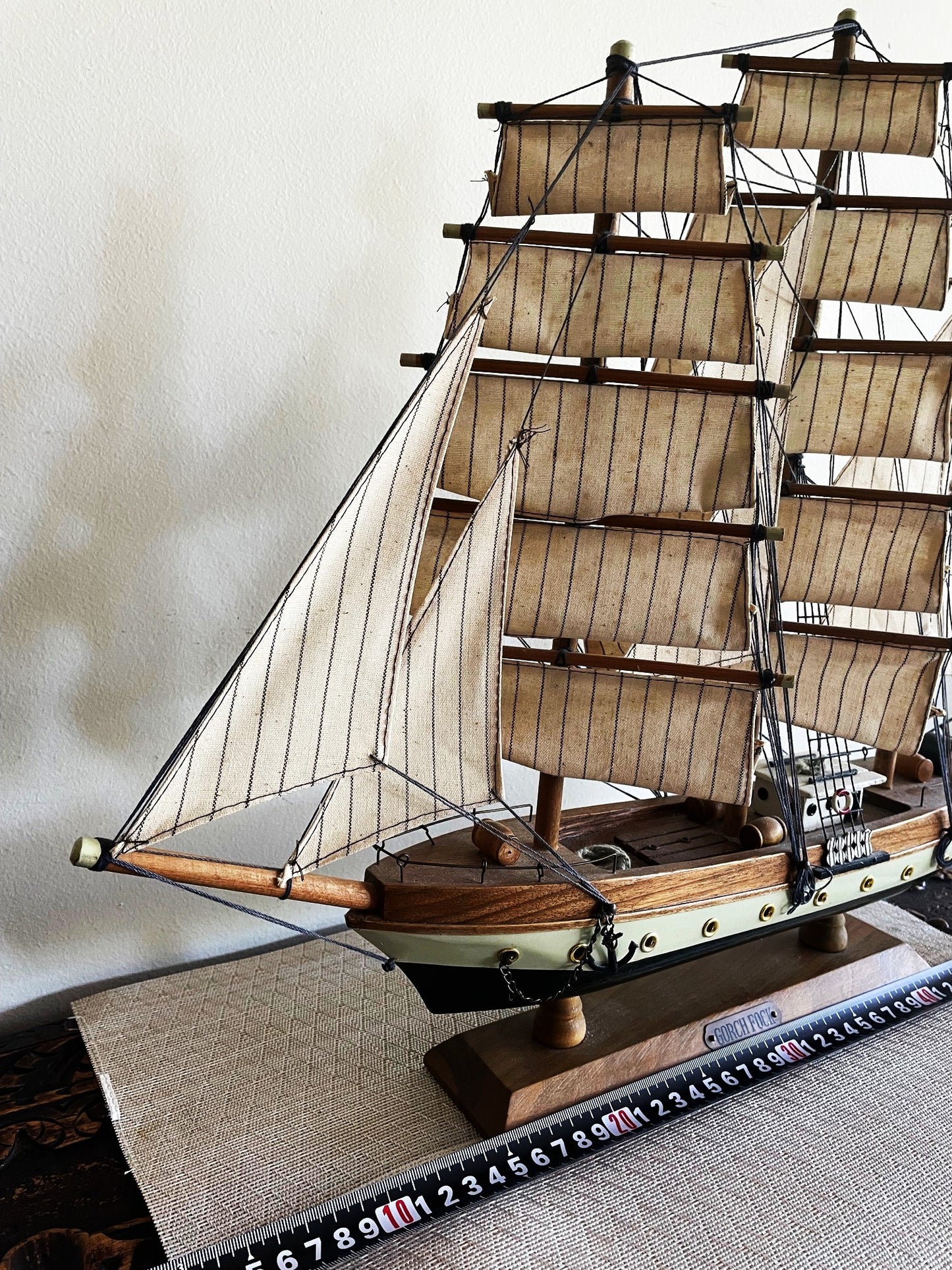 Preciosa Maqueta Modelo Velero Fragata Antigua