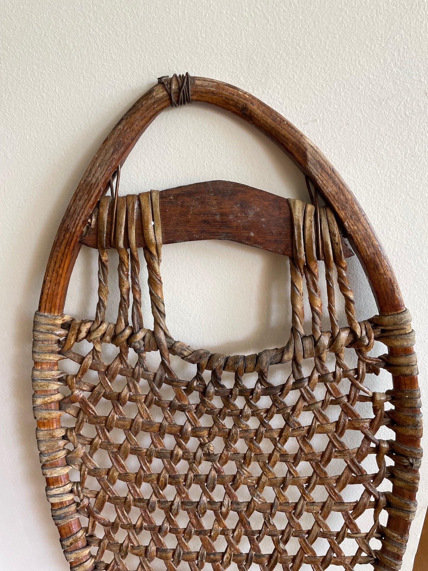 Preciosas Muy Antiguas Raquetas Zapatos Para La Nieve 73 Cm