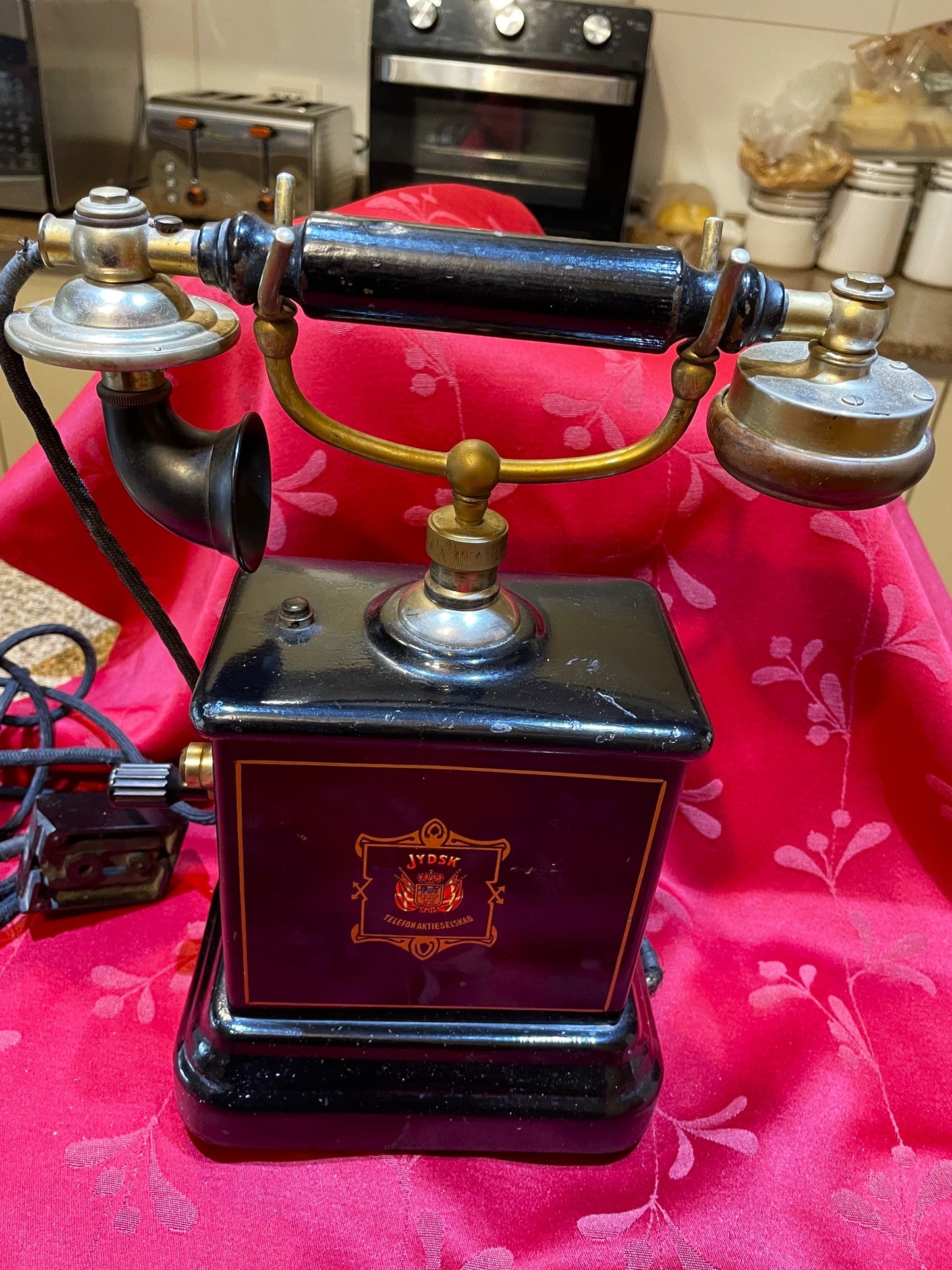Impecable Antiguo Teléfono Danes JYDSK