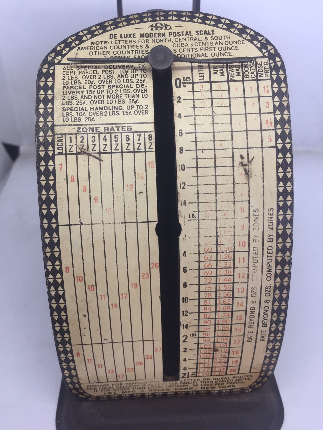 Antigua Pesa Postal Marca Idl De Luxe Usa