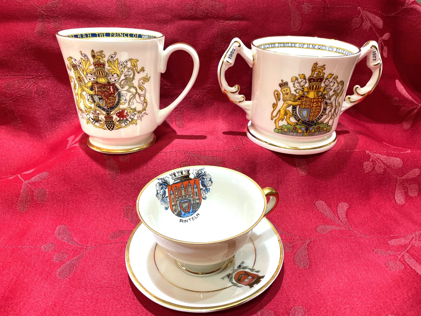 Coleccion De 3 Tazas Conmemorativas De Porcelana Inglesa