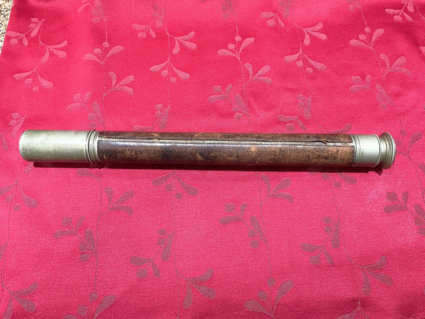 Antiguo Catalejo Telescopio Bronce Marca Ross Ingles 58 Cm.