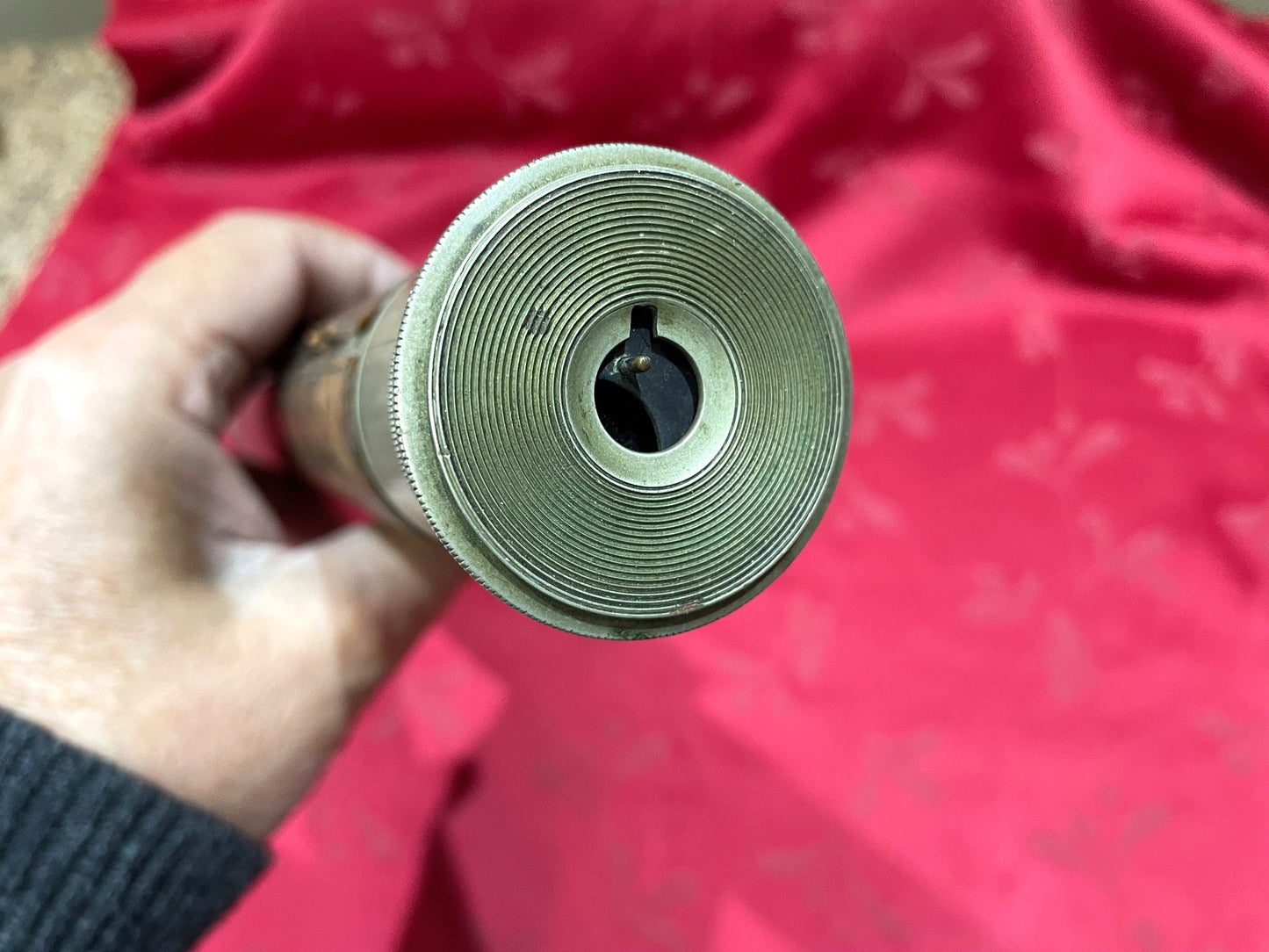 Antiguo Catalejo Telescopio Bronce Marca Ross Ingles 58 Cm.