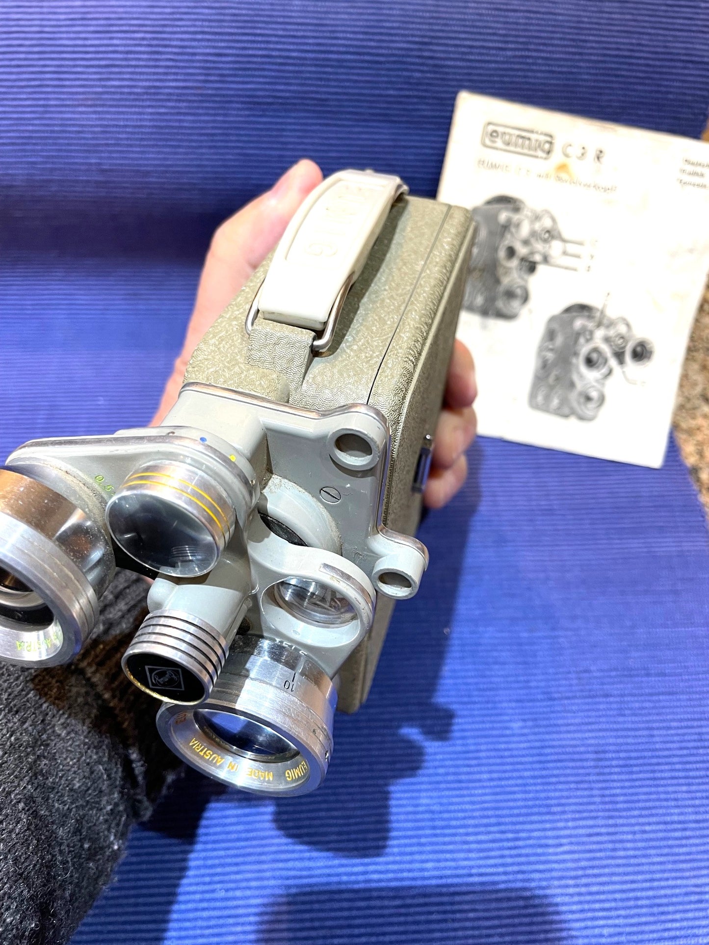 Curiosa Antigua Cámara Filmadora 8mm Eumig C3 Austriaca