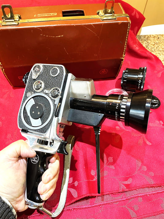 Impecable Cámara Filmadora Paillard Bolex Zoom Reflex 8mm.