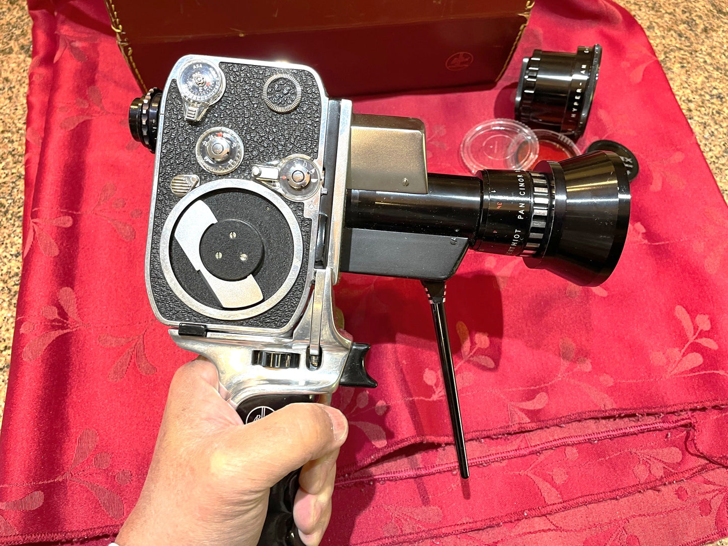 Impecable Cámara Filmadora Paillard Bolex Zoom Reflex 8mm.