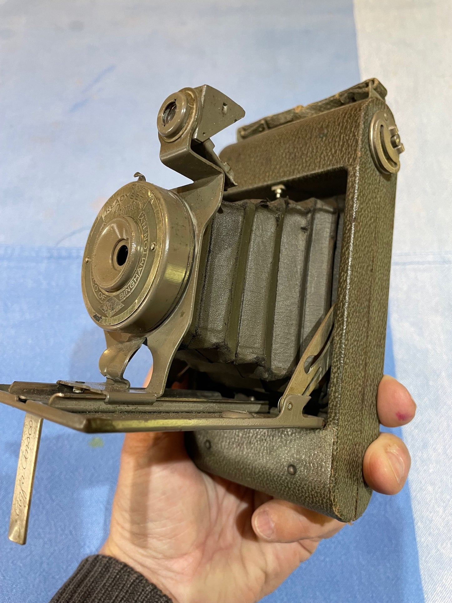 Antigua Y Muy Rara Cámara Fotográfica Agfa Color Gris