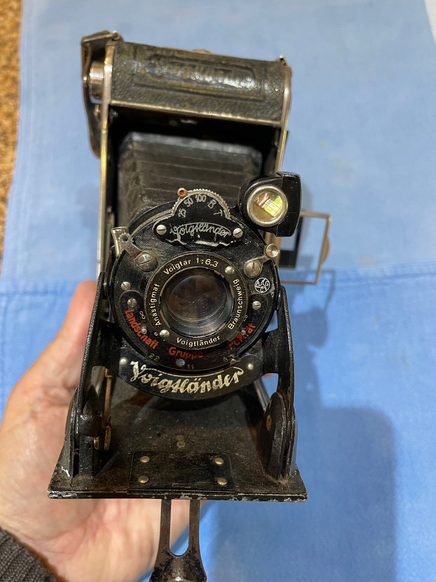 Antigua Cámara Fotográfica De Fuelle Voigtlander