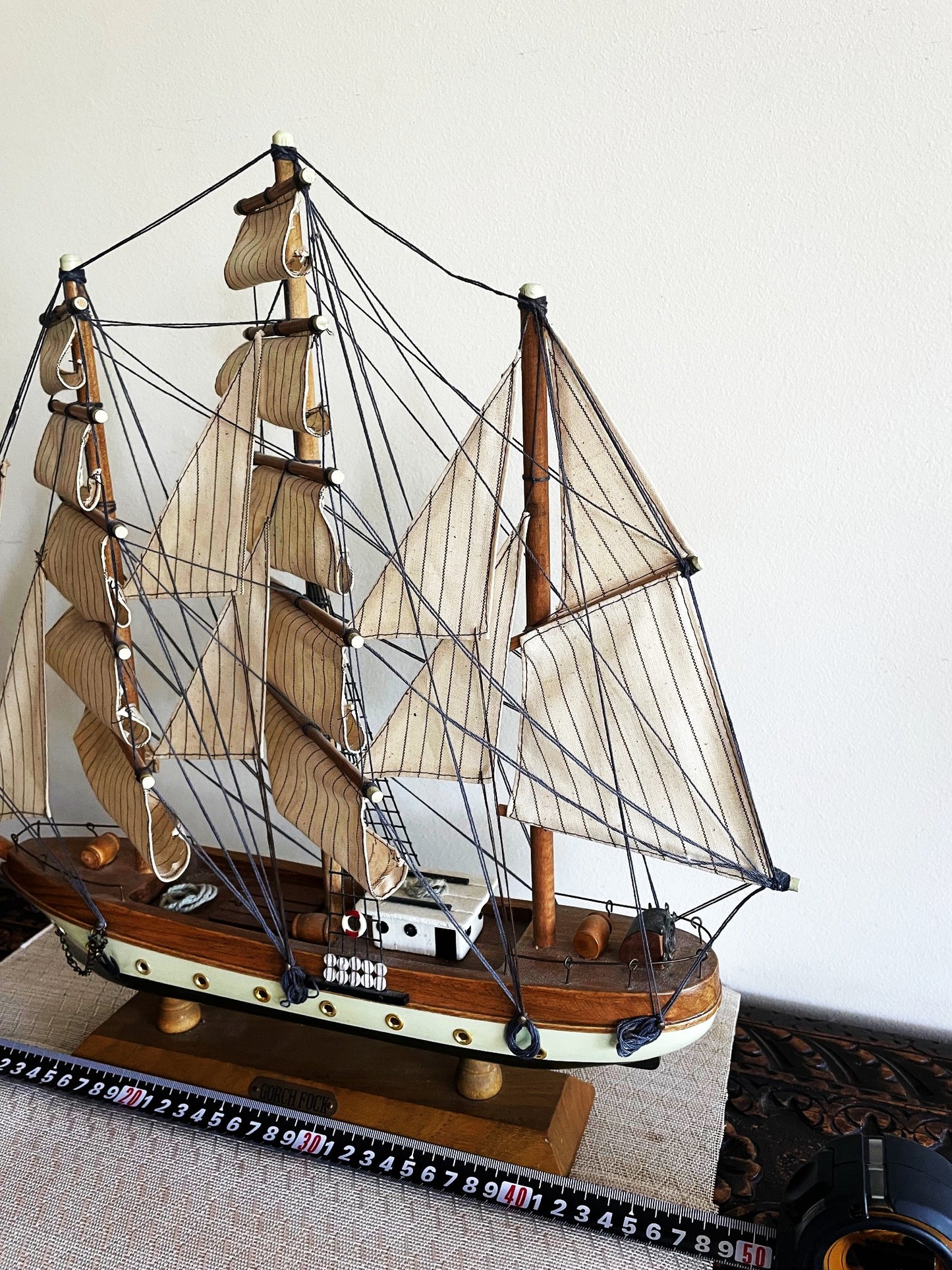 Preciosa Maqueta Modelo Velero Fragata Antigua
