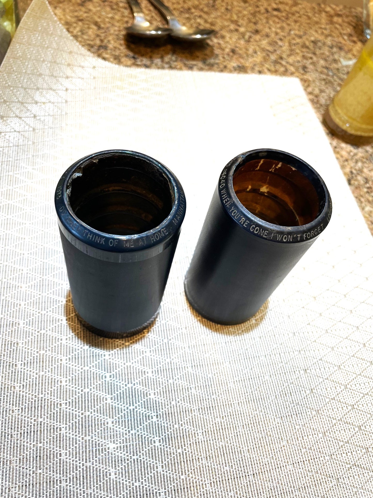 2 Antiguos Cilindros De Musica Para Fonografo Edison