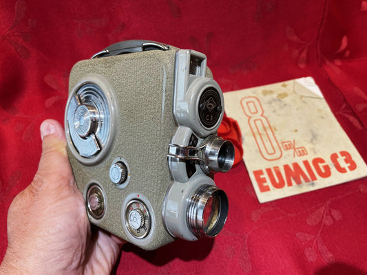 Genial Antigua Cámara Filmadora 8mm Eumig C3 Muy Rara
