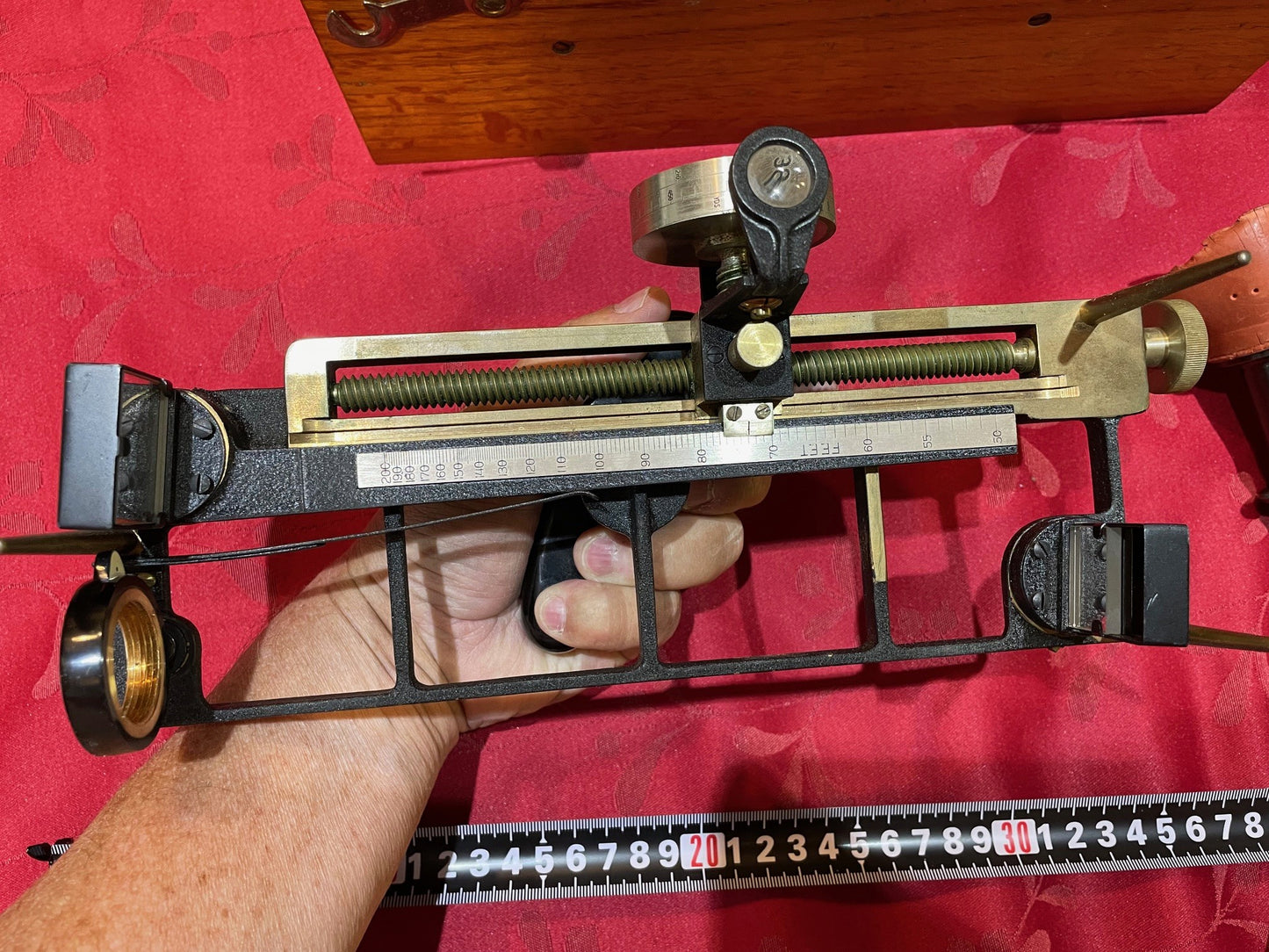 Antiguo Estadimetro Sextante Marino 2da Guerra