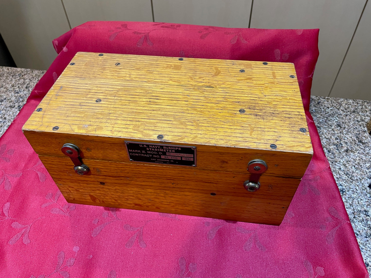Antiguo Estadimetro Sextante Marino 2da Guerra