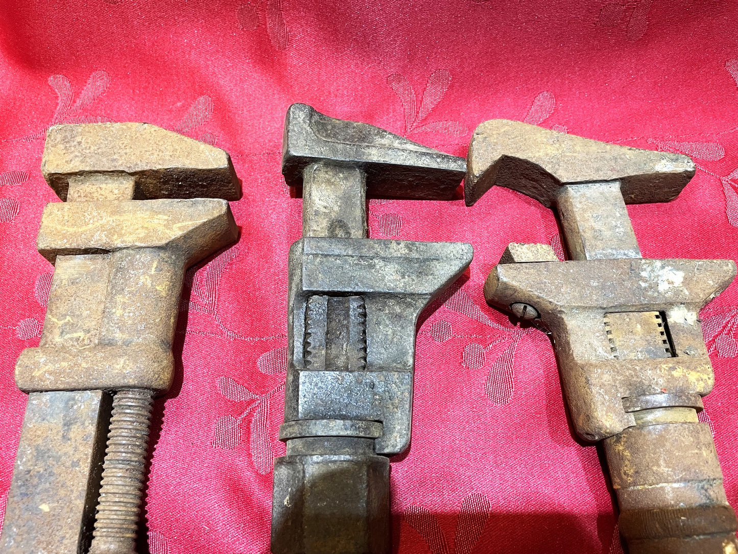 Antiguo Juego De 3 Llaves Inglesas