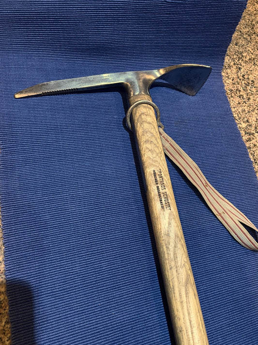 Antiguo Piolet De Marcha De Madera Stubai 85 Cm