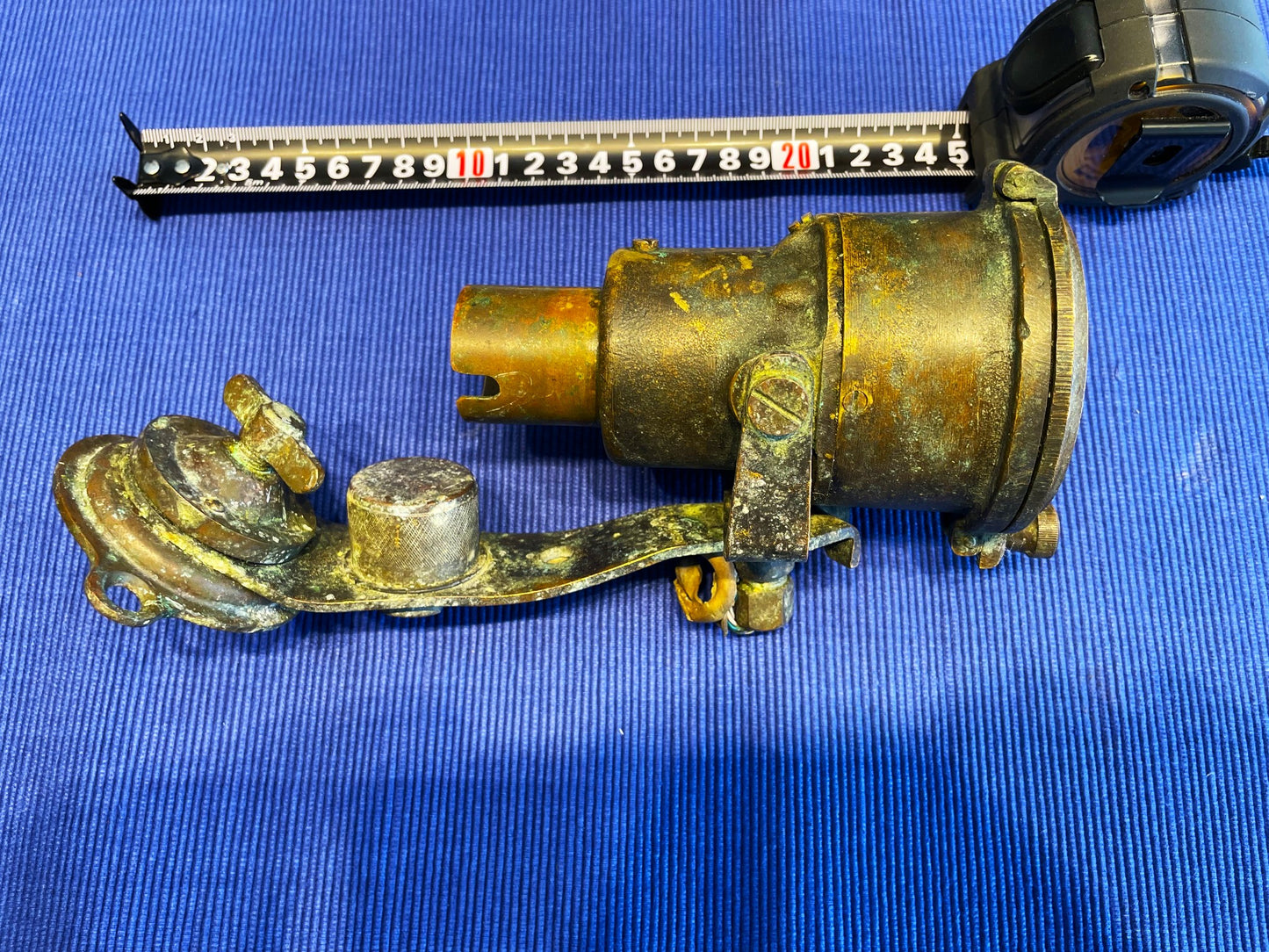 Antigua Gran Corredera Náutica De Bronce Knotmaster
