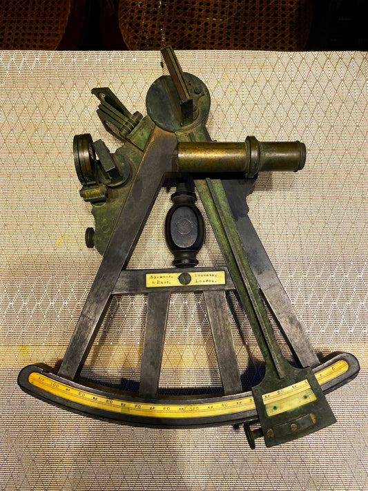 Antiguo Octante Sextante Nautico Marino Ingles Siglo XVIII