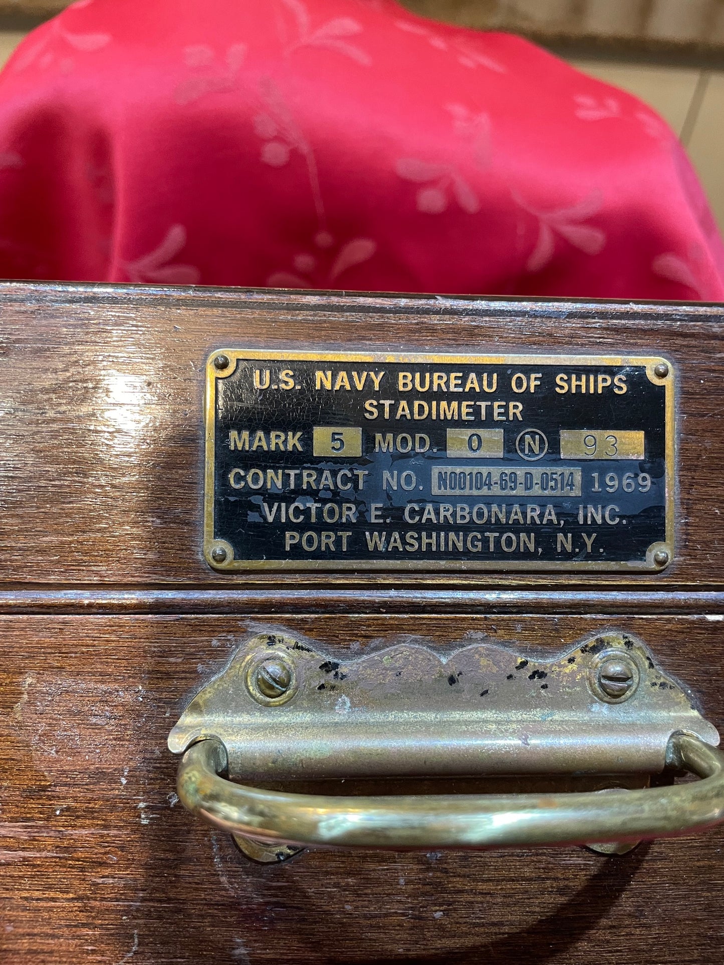 Antiguo Sextante Nautico Marino Americano Us Navy