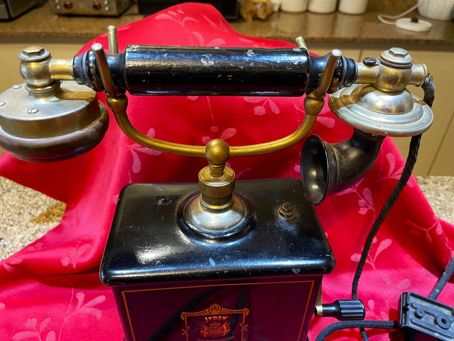 Impecable Antiguo Teléfono Danes JYDSK