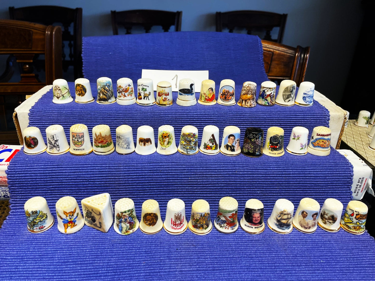 Linda Colección De 40 Dedales Dedal Europeos