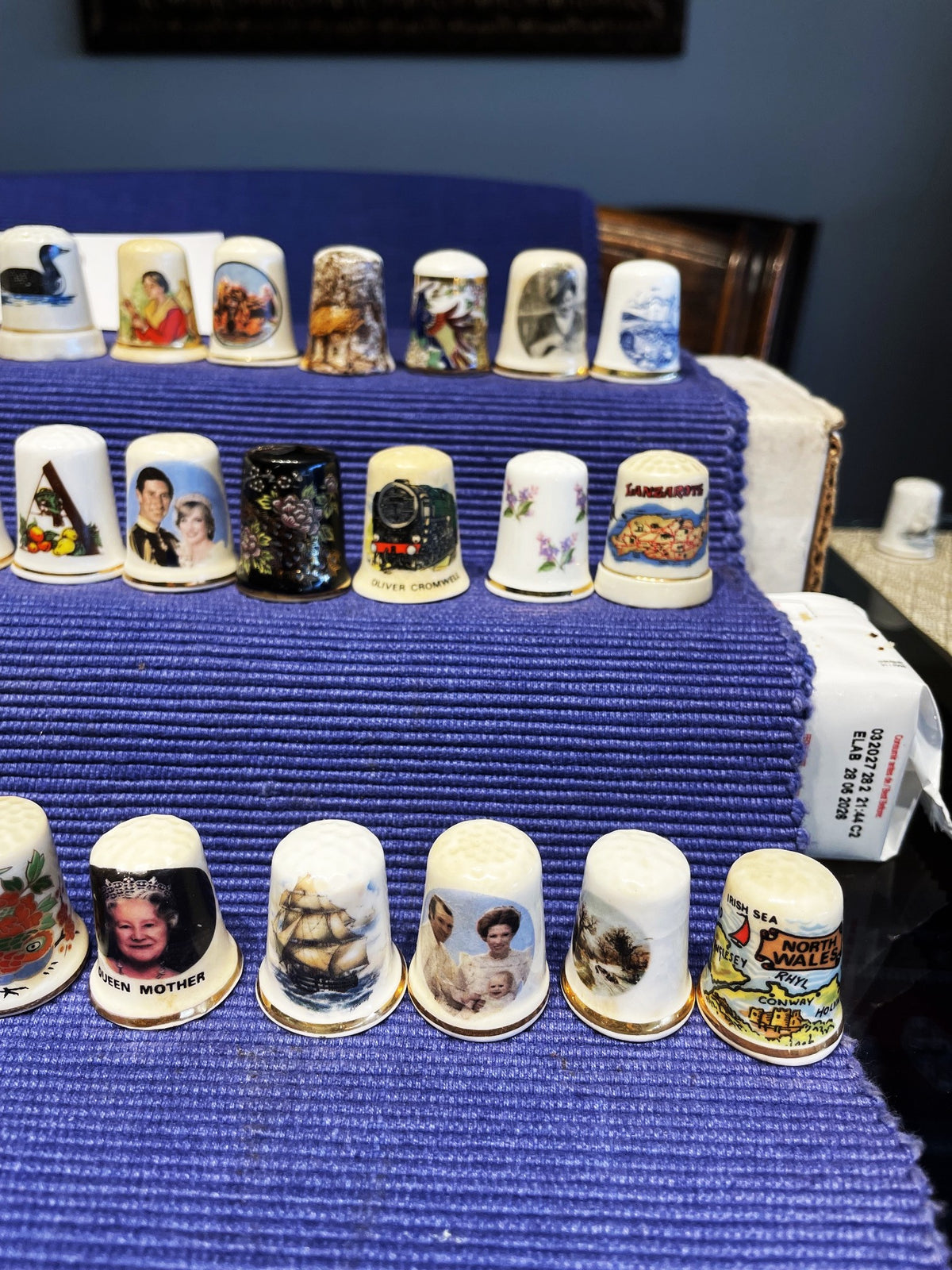 Linda Colección De 40 Dedales Dedal Europeos