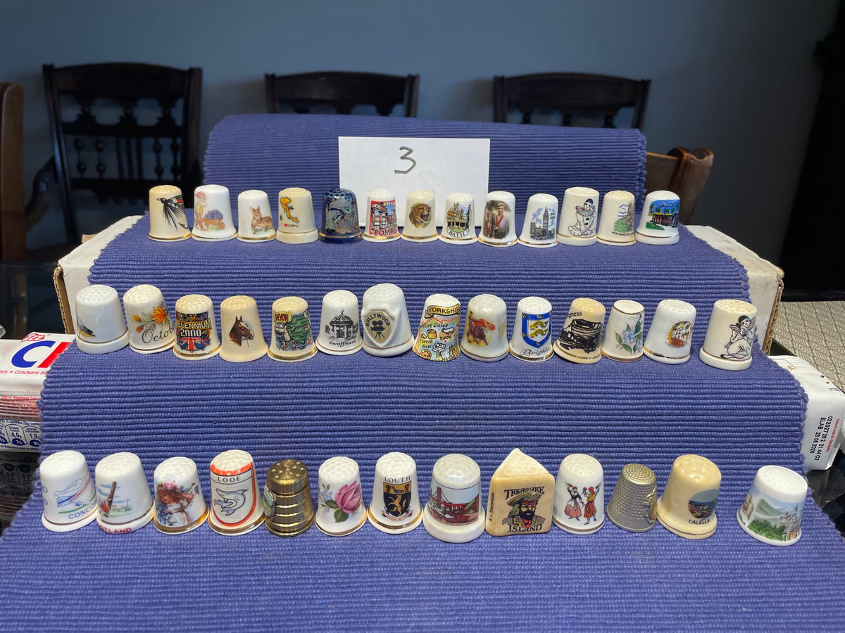 Linda Colección De 40 Dedales Dedal Europeos