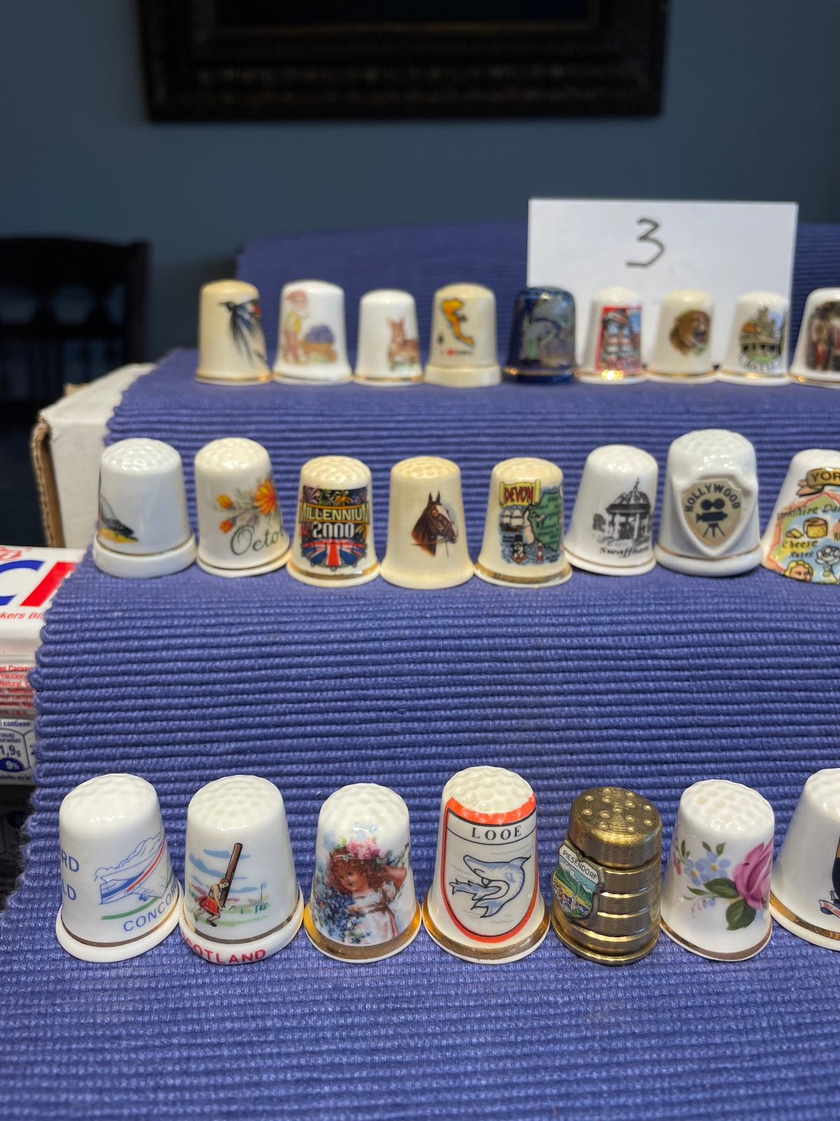 Linda Colección De 40 Dedales Dedal Europeos
