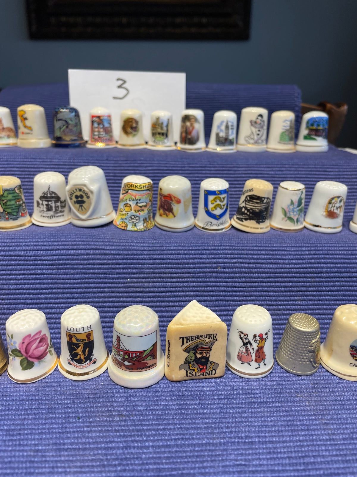 Linda Colección De 40 Dedales Dedal Europeos