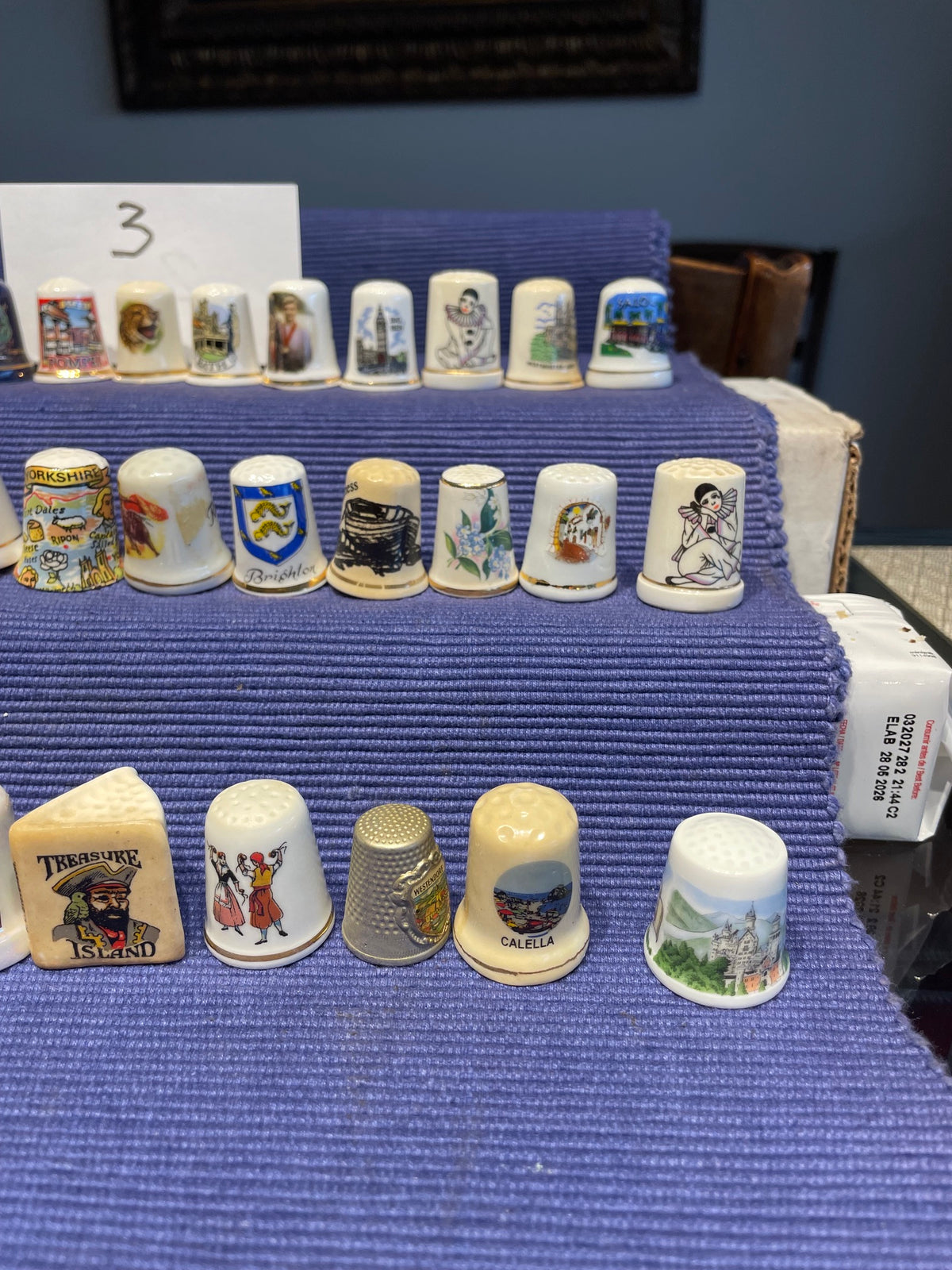 Linda Colección De 40 Dedales Dedal Europeos