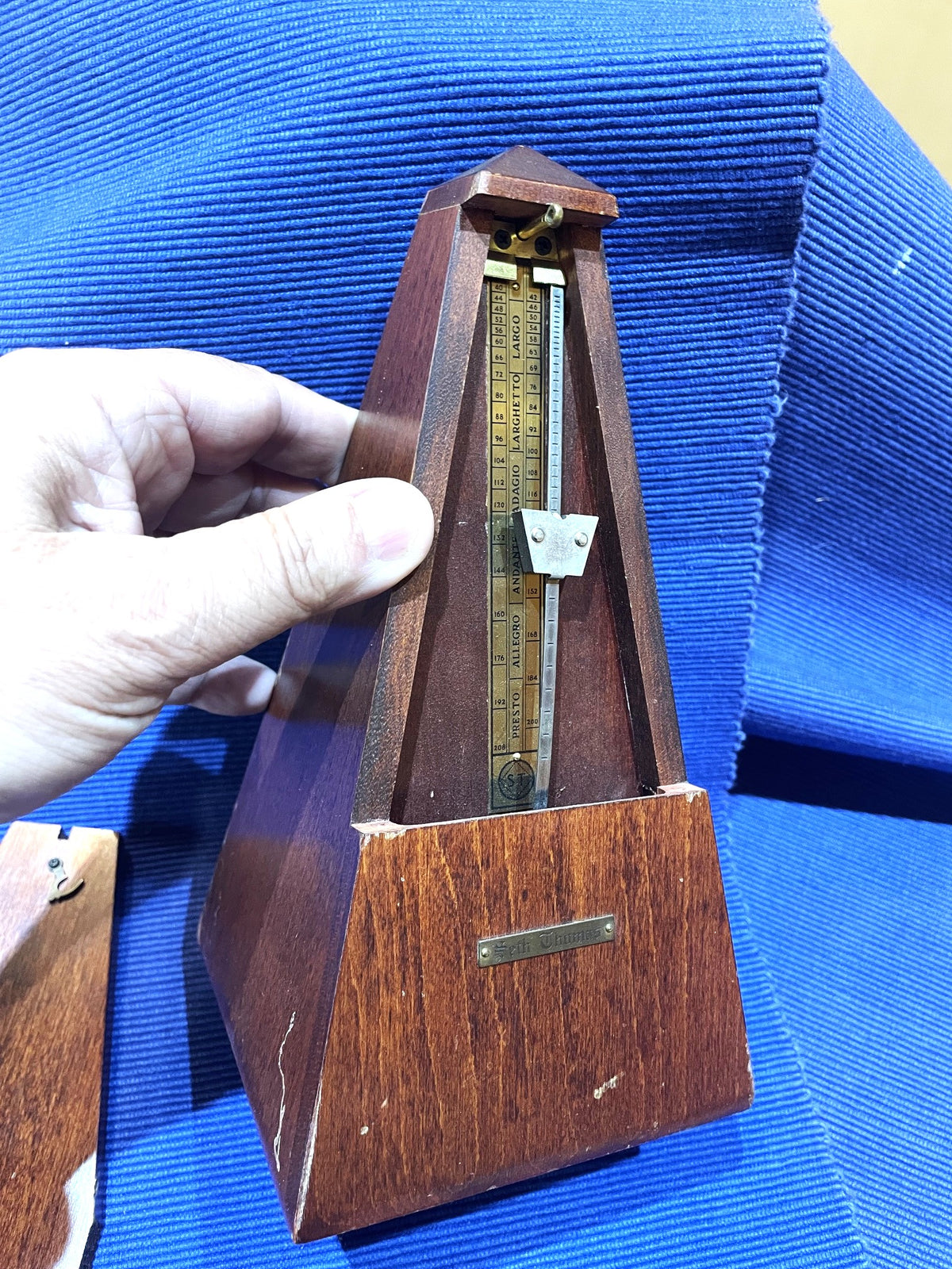 Metrónomo Seth Thomas De Madera Americano Buen Estado